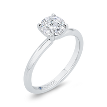 Load image into Gallery viewer, Plain Solitaire Round diamond Engagement Ring CARIZZA CA0519E-W-1.00
