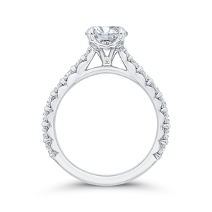 Semi-Mount Round Diamond Engagement Ring CARIZZA CA0524EQ-37W-1.50
