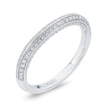Load image into Gallery viewer, Cathedral Style Diamond Wedding Band CARIZZA CA0536BH-37W-1.50
