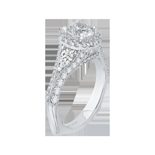 Load image into Gallery viewer, Split Shank Pear Diamond Engagement Ring CARIZZA CAA0041E-37W
