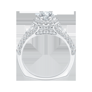 Split Shank Pear Diamond Engagement Ring CARIZZA CAA0041E-37W