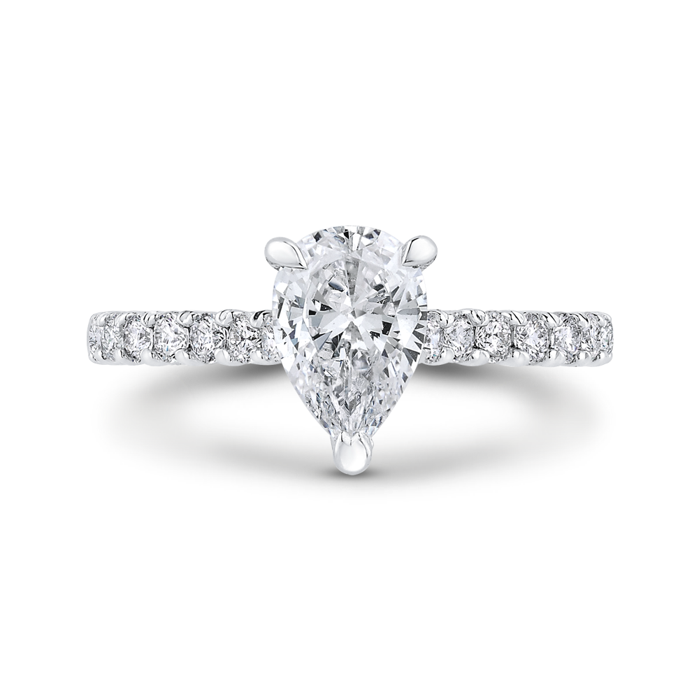 Pear Diamond Engagement Ring CARIZZA CAA0427EH-37W-1.45