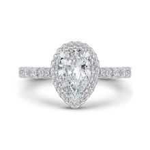 Load image into Gallery viewer, Pear Diamond Halo Engagement Ring CARIZZA CAA0428EH-37W-1.10

