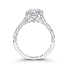 Load image into Gallery viewer, Pear Diamond Halo Engagement Ring CARIZZA CAA0428EH-37W-1.10
