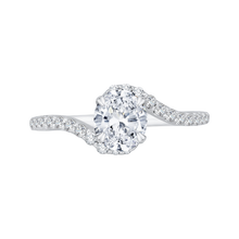 Load image into Gallery viewer, Oval Cut Diamond Promise Engagement Ring CARIZZA CAO0137EH-37W
