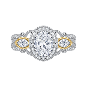 Semi - Mount Diamond Engagement Ring CARIZZA CAO0175EH-37WY