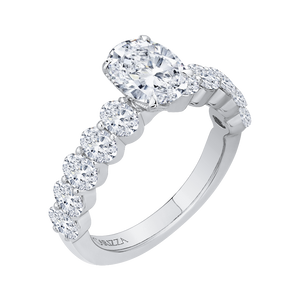 Oval Diamond Engagement Ring (Semi-Mount) CARIZZA CAO0189EH-37W-1.50