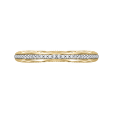 Load image into Gallery viewer, Yellow Gold and White Diamond Wedding Band CARIZZA CAO0203B-37WY-1.50
