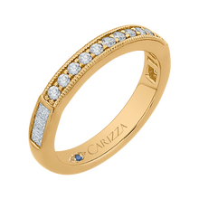 Load image into Gallery viewer, Round and Princess Diamond Wedding Band CARIZZA CAO0206B-37
