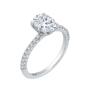 Oval Diamond Engagement Ring CARIZZA CAO0208E-37W-1.50