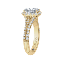 Load image into Gallery viewer, Vintage Oval Diamond Halo Engagement Ring CARIZZA CAO0220E-37-1.50
