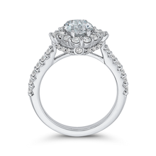 Load image into Gallery viewer, Oval Diamond Halo Engagement Ring CARIZZA CAO0233EH-37W-1.50
