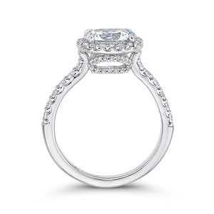 Oval Diamond Halo Engagement Ring CARIZZA CAO0243EH-37W-1.50