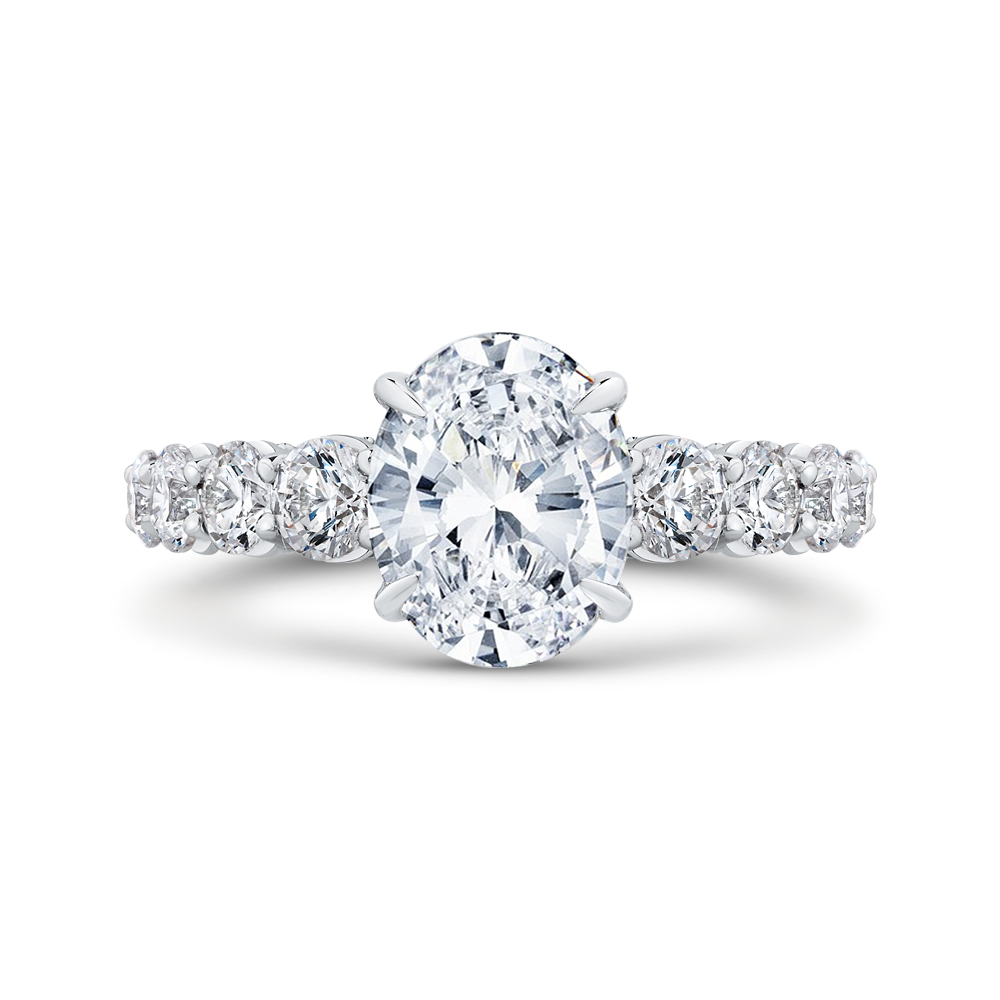 Signature Oval Diamond Engagement Ring CARIZZA CAO0265E-37W-2.00