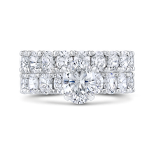 Load image into Gallery viewer, Semi-Mount Oval Diamond Engagement Ring CARIZZA CAO0421EH-37W-1.25

