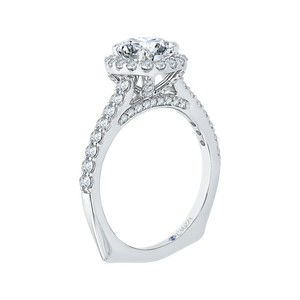 Princess Diamond Halo Engagement Ring CARIZZA CAP0034E-37W