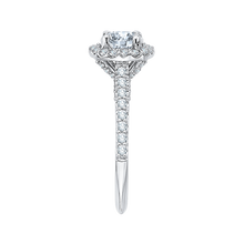 Load image into Gallery viewer, Princess Diamond Halo Engagement Ring CARIZZA CAP0034E-37W
