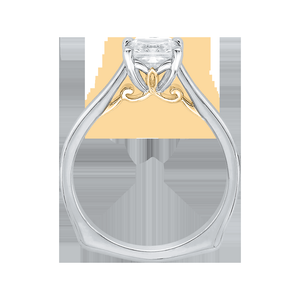 Princess Cut Diamond Solitaire Engagement Ring CARIZZA CAP0038E-WY