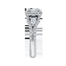 Load image into Gallery viewer, Split Shank Semi-Mount Princess Diamond Engagement Ring CARIZZA CAP0041E-37W

