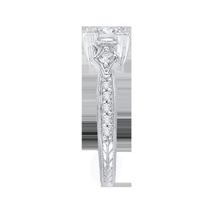 Vintage Princess Diamond Engagement Ring CARIZZA CAP0046E-37W