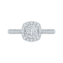 Load image into Gallery viewer, Princess Cut Diamond Engagement Ring CARIZZA CAP0085E-37W
