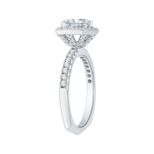 Load image into Gallery viewer, Euro Shank Cushion Diamond Engagement Ring CARIZZA CAU0058E-37W
