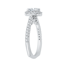 Load image into Gallery viewer, Cushion Halo Diamond Engagement Ring CARIZZA CAU0085E-37W
