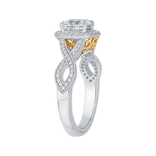 Load image into Gallery viewer, Braided Diamond Halo Engagement Ring CARIZZA CAU0173EH-37WY-1.50
