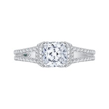 Load image into Gallery viewer, Diamond Carizza Semi Mount Engagement Ring fit Cushion Center CARIZZA CAU0184E-37W-1.50
