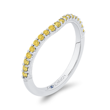 Load image into Gallery viewer, Yellow Diamond Wedding Band CARIZZA CAU0236BHY-W-1.00
