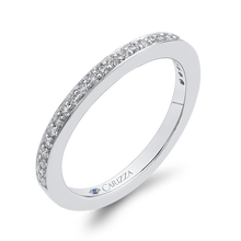 Load image into Gallery viewer, Cathedral Round Diamond Wedding Band CARIZZA CAU0244BH-37W-1.50

