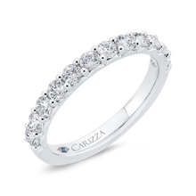 Load image into Gallery viewer, Diamond Studded Round Wedding Band CARIZZA CAU0454BH-37W-1.10
