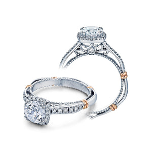 Verragio Parisian D-104P 0.25CTW Square Halo Princess Cut Diamond Engagement Ring