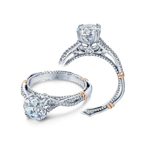 Verragio Parisian 14K White & Rose Gold Engagement Ring D-105