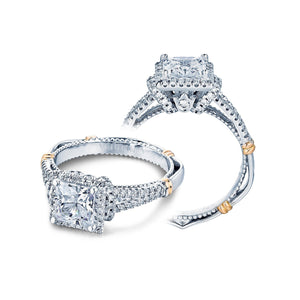 Verragio Split Shank Halo Diamond Engagement Ring D-117P