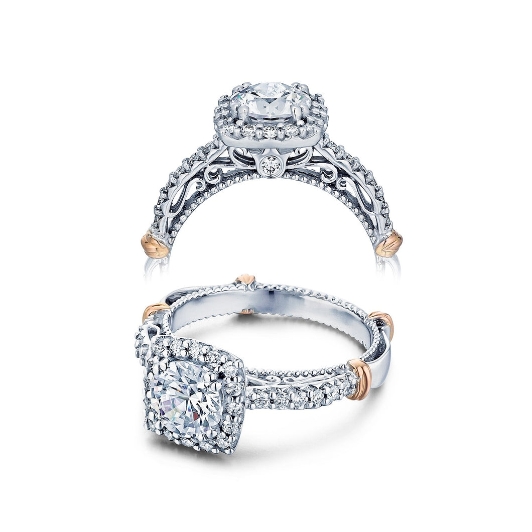 Verragio Halo Pave Diamond Engagement Ring D-123CU