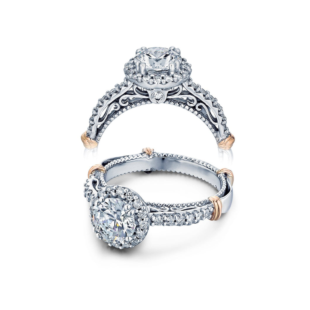 Verragio Halo Pave Diamond Engagement Ring D-123R
