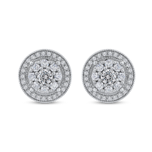 Load image into Gallery viewer, Round Diamond Fashion Stud Earrings Luminous EA0729T-42W
