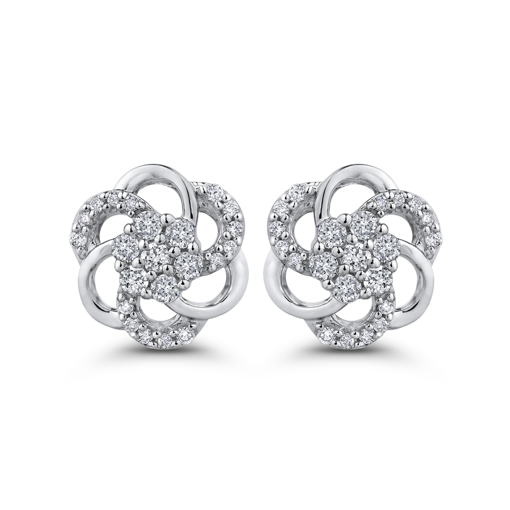 1/3 Ct Diamond Floral Fashion Earrings Luminous EA0745T-42W