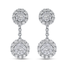 Load image into Gallery viewer, Round Diamond Fashion Drop Earrings Luminous EA0813T-42W
