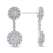 Load image into Gallery viewer, Round Diamond Fashion Drop Earrings Luminous EA0813T-42W
