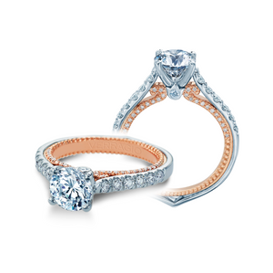 Verragio 18K White & Rose Gold Engagement Ring COUTURE ENG-0445-2WR