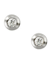 Load image into Gallery viewer, EFFY 14K WHITE GOLD DIAMOND EARRINGS
