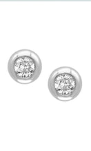 Load image into Gallery viewer, EFFY 14K WHITE GOLD DIAMOND EARRINGS
