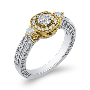 Round White Diamond Fashion Ring Luminous ES0885ECT-42WY