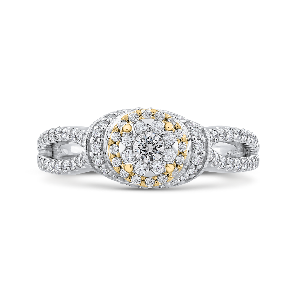 Split Shank Round Diamond Fashion Ring Luminous ES0893ECT-42WY