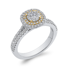 Load image into Gallery viewer, 5/8 ct Round Diamond Double Halo Fashion Ring Luminous ES0897ECT-42WY
