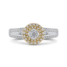 Load image into Gallery viewer, Round White Diamond Split Shank Fashion Ring Luminous ES0899ECT-42WY
