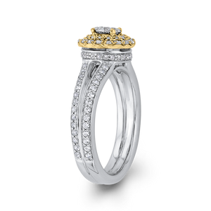 Round White Diamond Split Shank Fashion Ring Luminous ES0899ECT-42WY