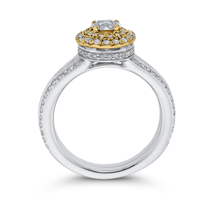 Round White Diamond Split Shank Fashion Ring Luminous ES0899ECT-42WY